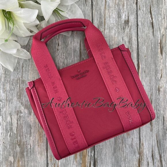 Kate Spade Purse Crossbody Kip Nylon Mini Tote Bag - Picture 1 of 10